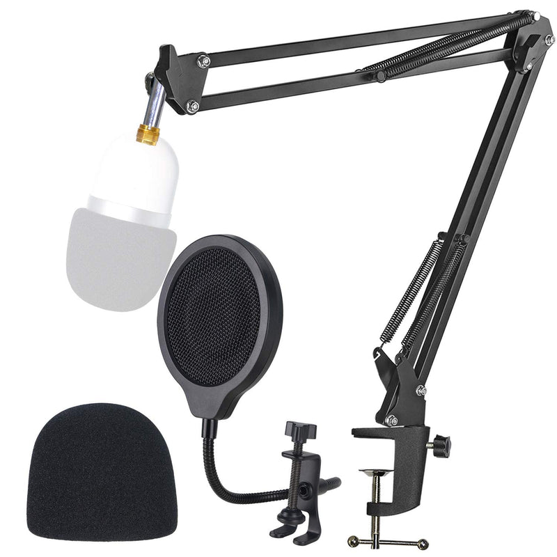  [AUSTRALIA] - Razer Seiren Mini Mic Stand with Pop Fliter - Mic Stand with Mic Foam Compatible with Razer Seiren Mini Streaming Microphone by YOUSHARES