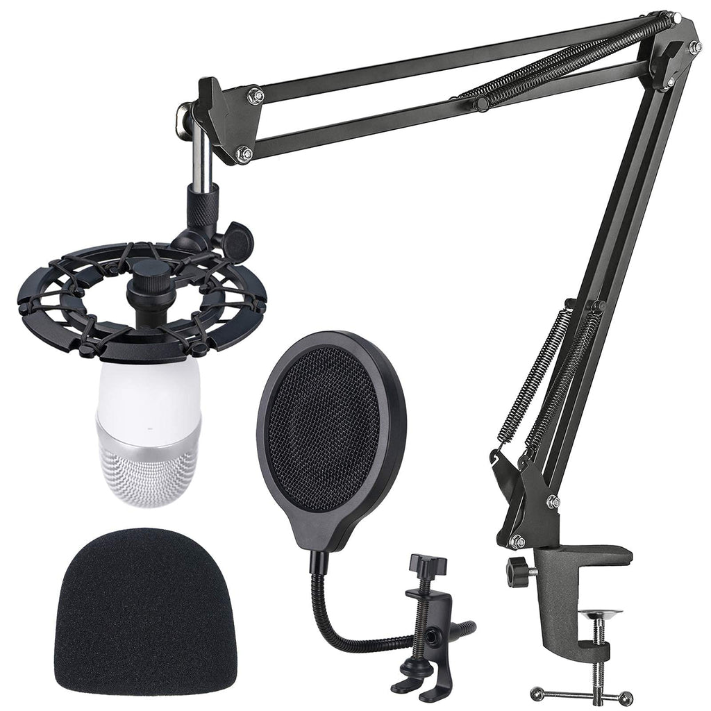  [AUSTRALIA] - Razer Seiren Mini Mic Stand with Shock Mount - Mic Foam and Flexible Pop Shield Compatible with Razer Seiren Mini Streaming Microphone by YOUSHARES