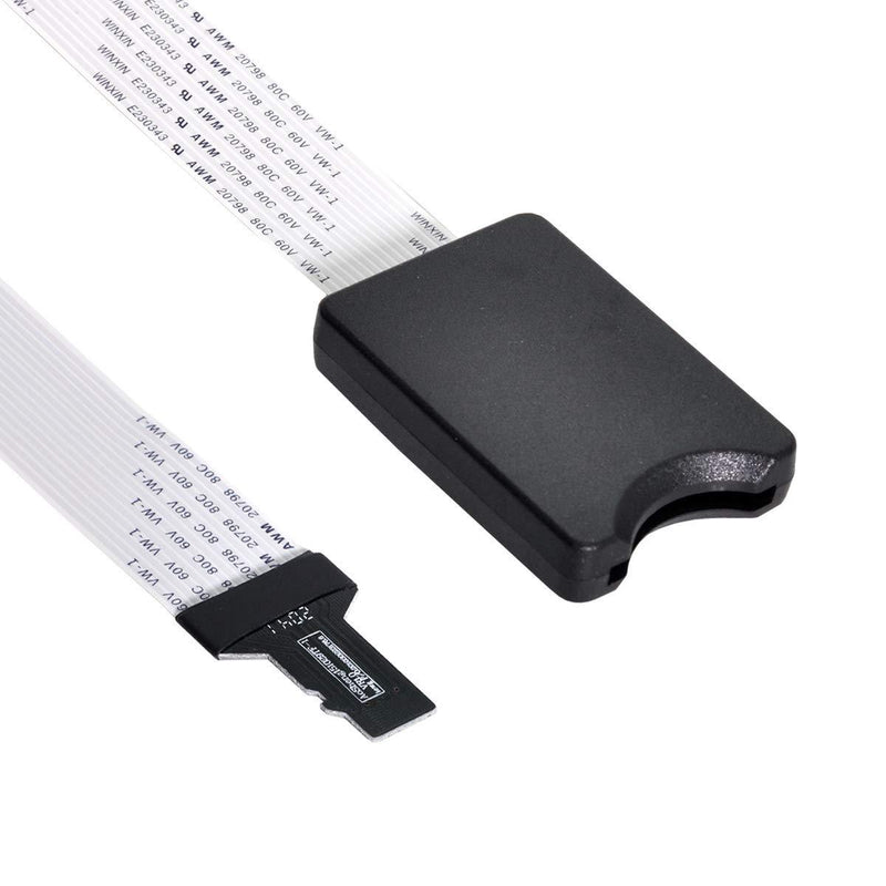  [AUSTRALIA] - CY Memory Card Kit Micro-SD TF Male to SD Female Extension Soft Flat FPC Cable Extender 25cm