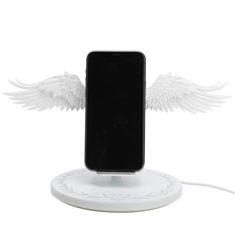  [AUSTRALIA] - Wireless Charger, 10W Max Fast Wireless Charging, Wireless Phone Charger Stand, Universal Angel Wing Style Fast Charging for Mobile Phone