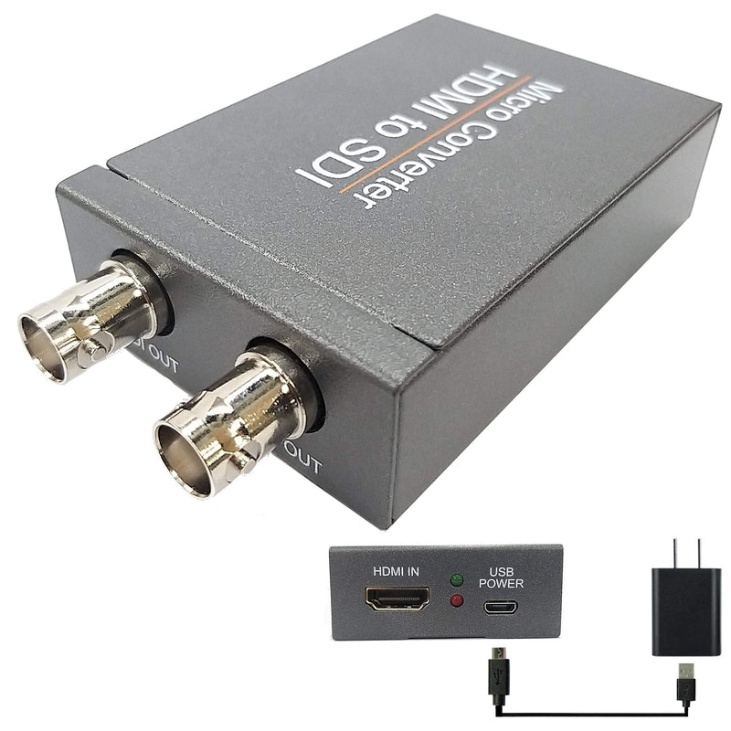  [AUSTRALIA] - YOTOCAP HDMI to Dual SDI Converter Adapter Mini 3G HD SDI to HDMI Converter with USB Power for CCTV SD HD and 3G SDI Signals HDMI to SDI