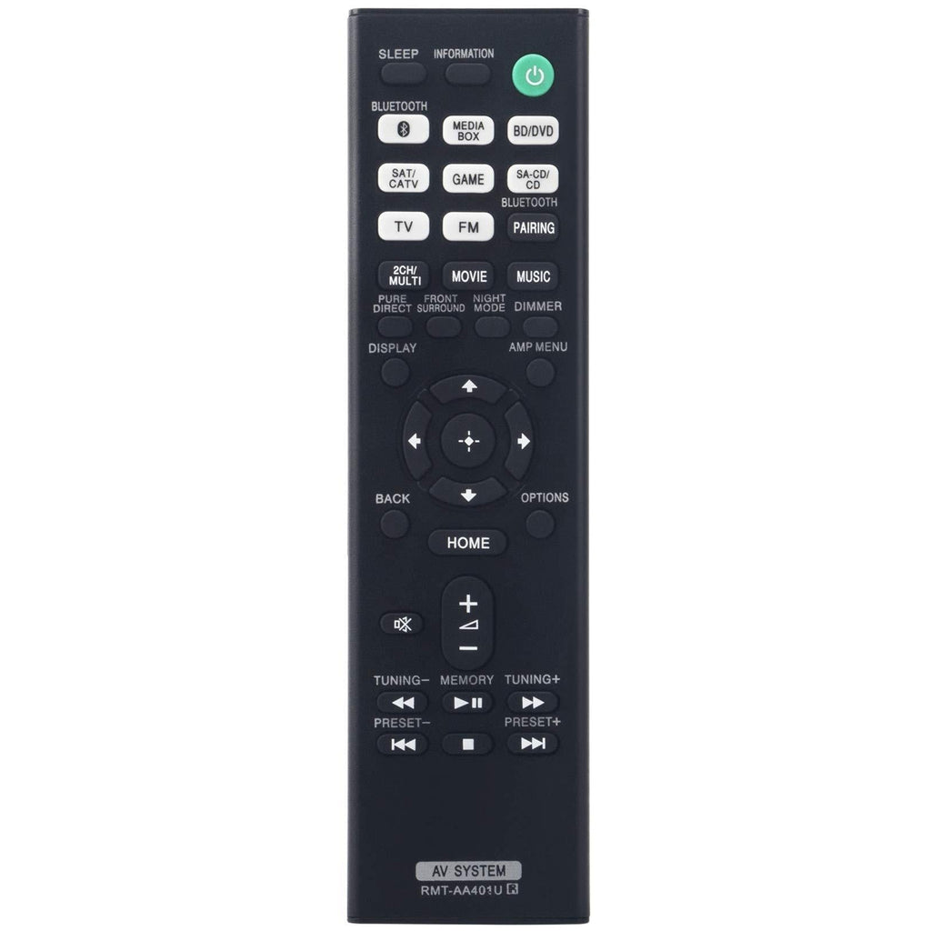 RMT-AA401U Replacement Remote Control fit for Sony Multi Channel AV Receiver STR-DH190 STR-DH590 STR-DH790 - LeoForward Australia