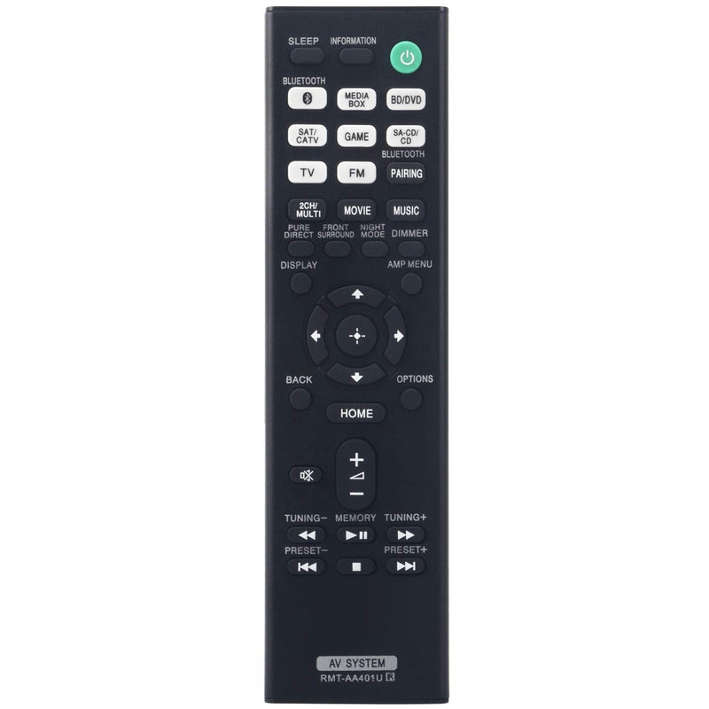 RMT-AA401U Replacement Remote Control fit for Sony Multi Channel AV Receiver STR-DH190 STR-DH590 STR-DH790 - LeoForward Australia