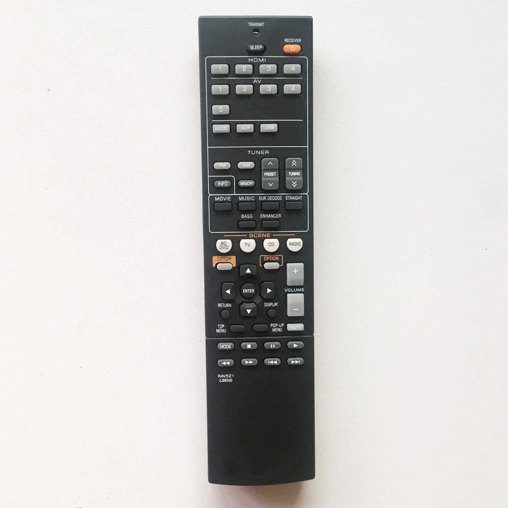 RAV521 ZJ66500 Remote Control for Yamaha Audio/Video Receiver for RX-V377 YHT-4910U HTR-3067 YHT-4910U YHT-4910UBL VD-199 - LeoForward Australia