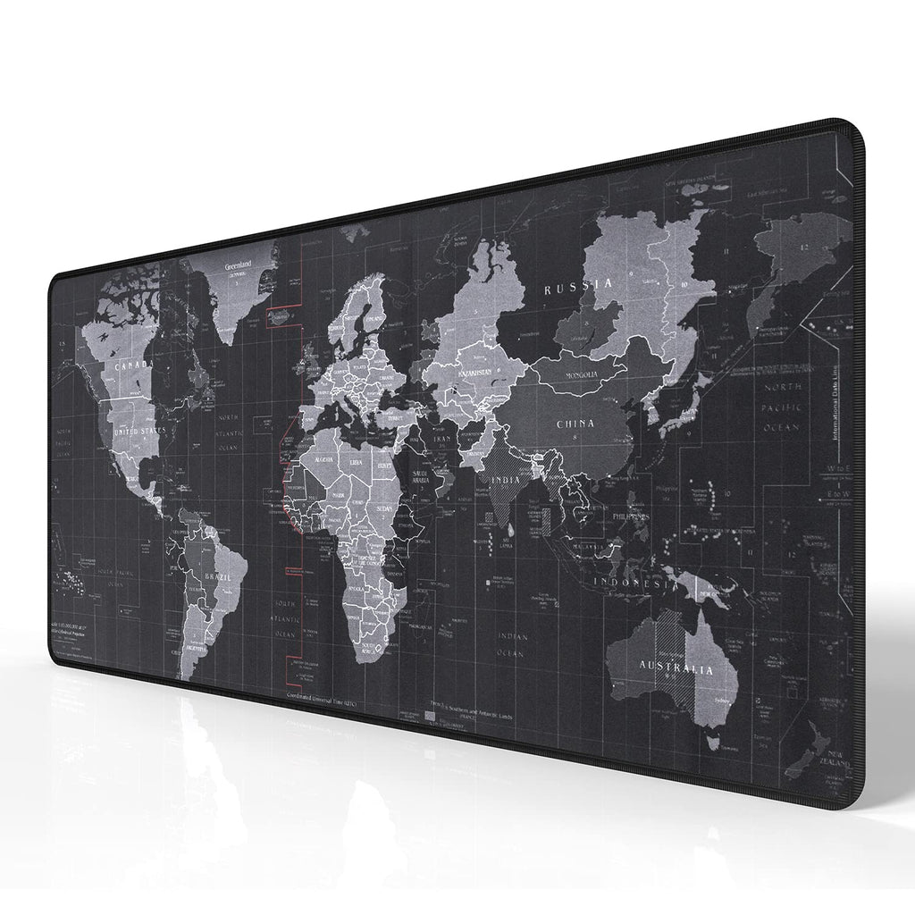 HD Map Gaming Mouse Pad,XX Large Mouse Pads 35.4X15.74 in Extended Computer Mouse Mat for Wireless Mouse Keyboard with Stitched Edges,Waterproof,Non-Slip Base,Mousepads for Office Home Game Lovers 1PCS XX-Large(35.4" x 15.7")HD Map - LeoForward Australia