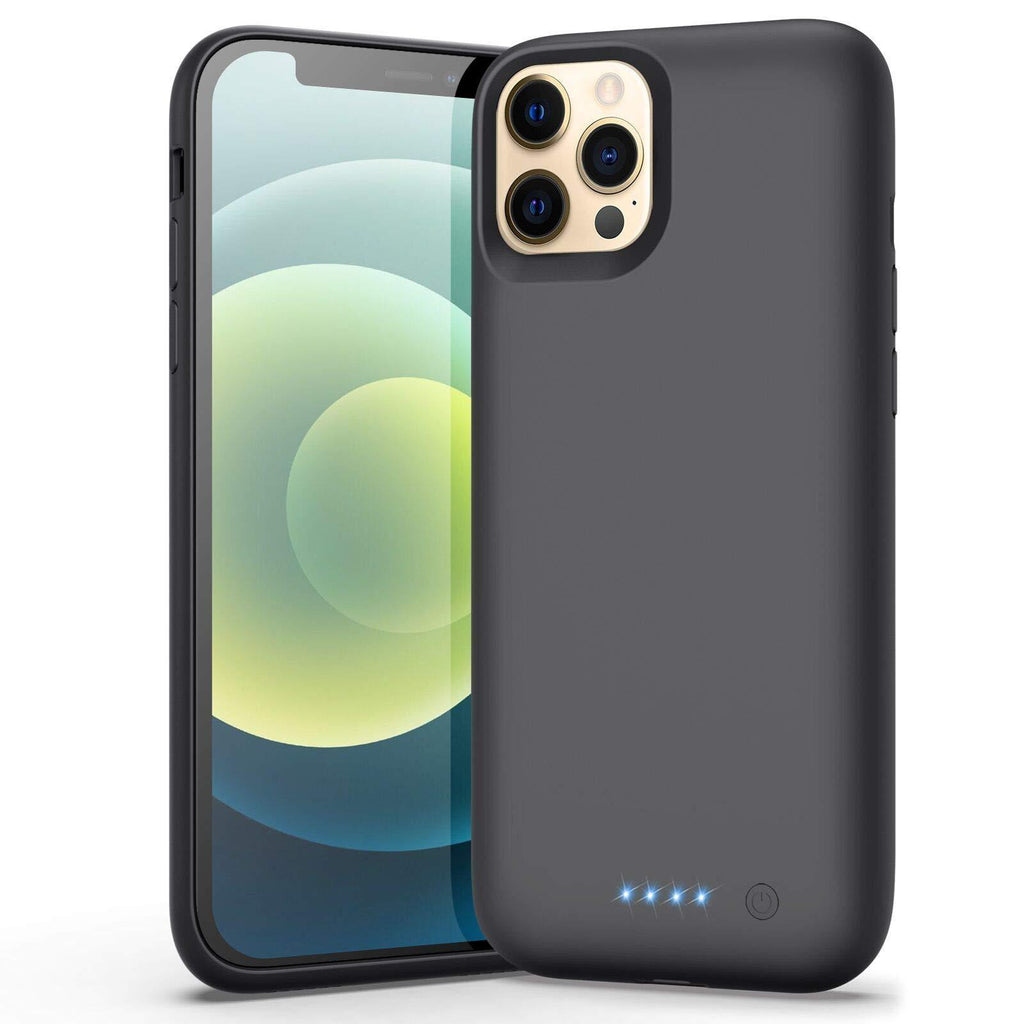  [AUSTRALIA] - Battery Case for iPhone 12/12 Pro, （Newest 6800mAh） Battery Charging Case Protective Battery Backup Pack Portable Charging Case for iPhone 12/12 Pro Extended Phone Cover 6.1 inch Smart Case - Black