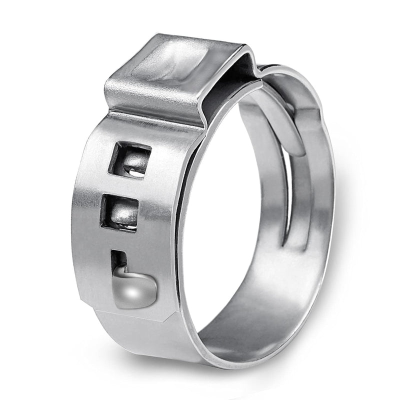  [AUSTRALIA] - CVS 50 PCS 3/4 Inch PEX Cinch Clamp Rings, Stainless Steel Pex Fittings Crimp Rings Pinch Clamps for PEX Tubing Pipe Fitting Connections (3/4 Inch)