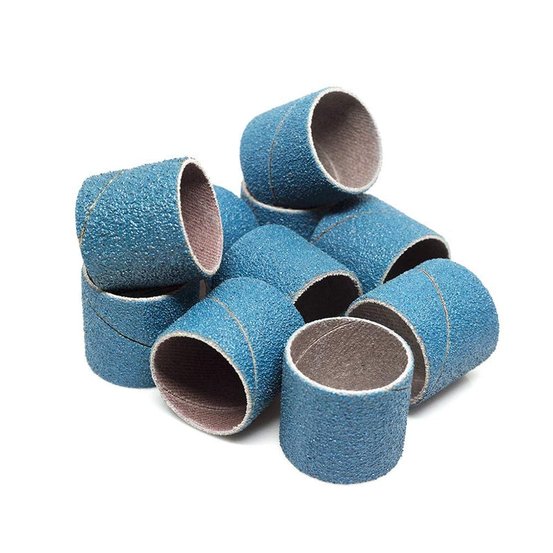 [AUSTRALIA] - Benchmark Abrasives 1” x 1” Zirconia Abrasive Spiral Band Sleeves For Die Grinder Rotary Drill To Finish Metal, Wood, Plastic (Pack of 10) (36 Grit) 36 Grit