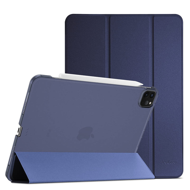  [AUSTRALIA] - ProCase iPad Pro 11 Case 2021 2020 2018, Slim Stand Hard Back Shell Smart Cover for iPad Pro 11 Inch 3rd Generation 2021/ 2nd Gen 2020 / 1st Gen 2018 -Navy Navy