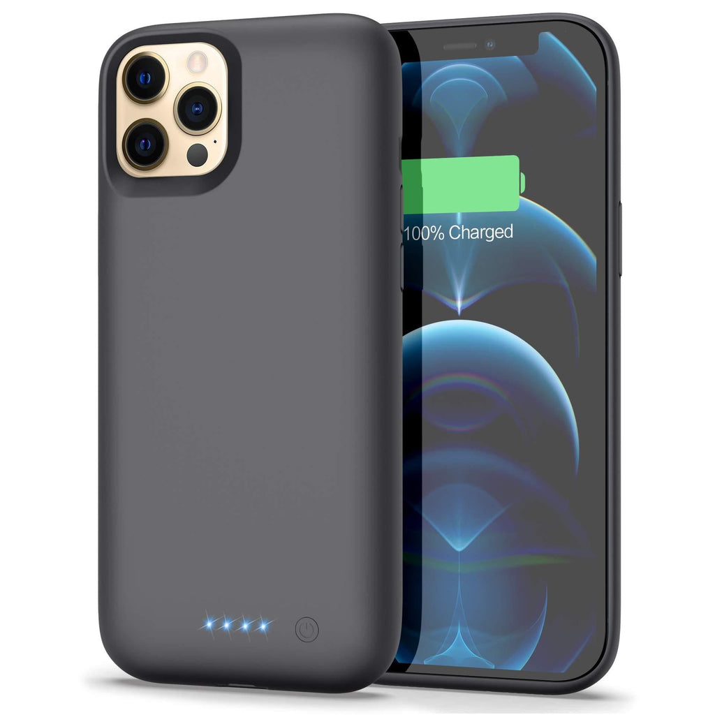  [AUSTRALIA] - Battery Case for iPhone 12 Pro Max [6.7 inch], Pxwaxpy [7800mAh] Portable Protective Charging Case Extended Battery Backup Pack for Apple iPhone 12 Pro Max Rechargeable Charger Case