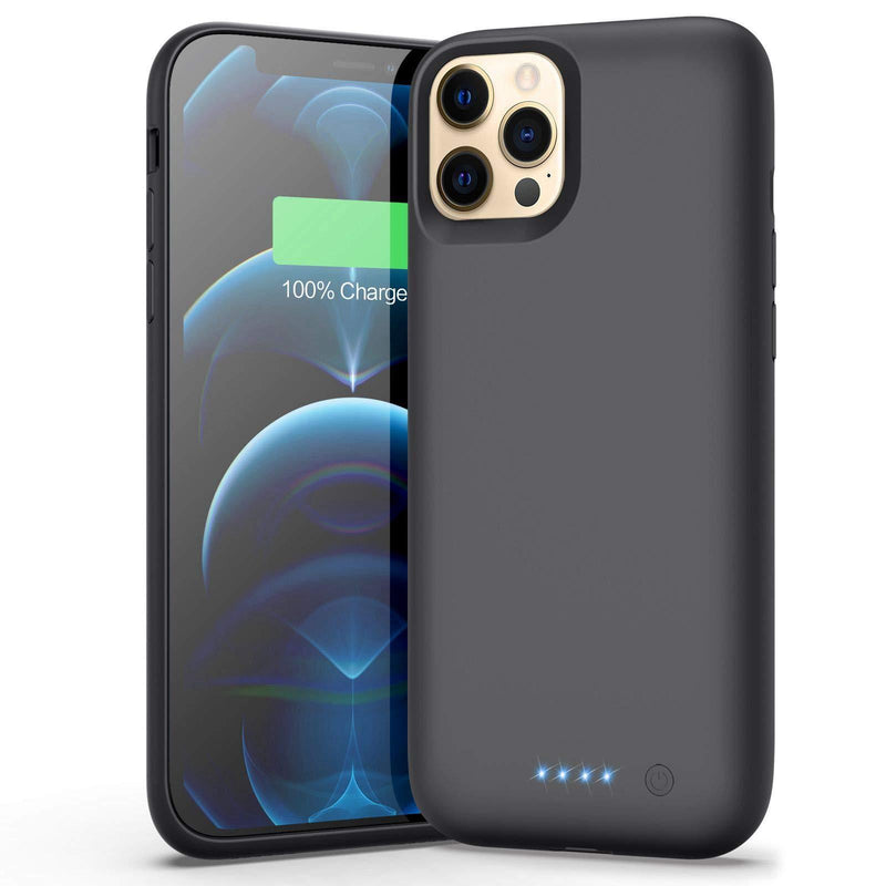  [AUSTRALIA] - AONIMI Battery Case for iPhone 12 Pro Max, 7800mAh Portable Protective Charging Case for iPhone 12 Pro Max Extended Backup Ultra Rechargeable Battery Pack External Charger Case(6.7inch)-Black,HX60B11