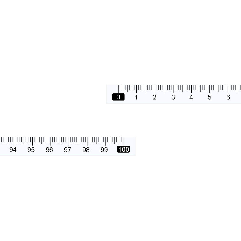  [AUSTRALIA] - uxcell Adhesive Tape Measure 100cm Left to Right Read Measuring Tapes Stick on Workbench Ruler (White) White