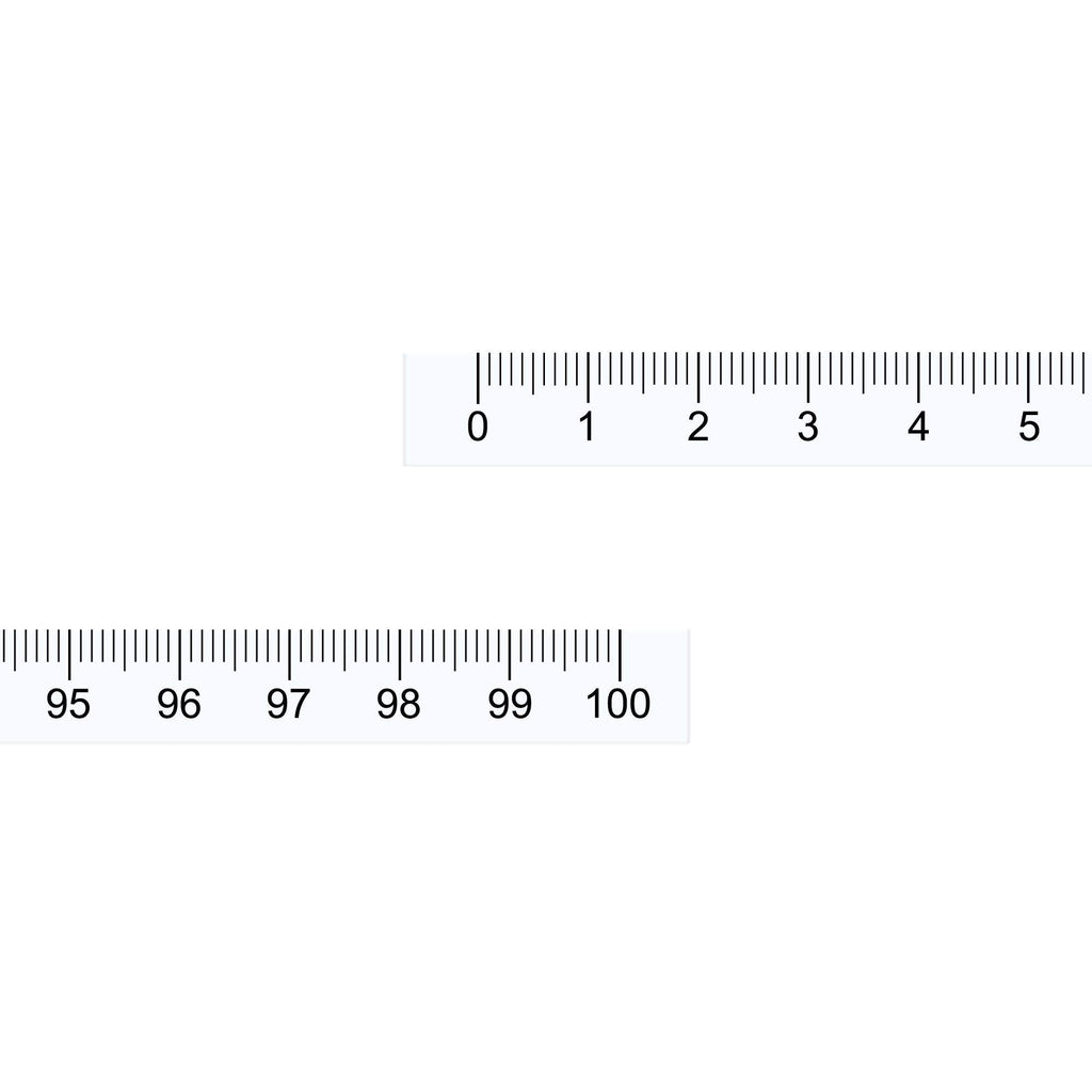  [AUSTRALIA] - uxcell Adhesive Backed Tape Measure 1M Left to Right Read Measuring Tapes Stick on Workbench Ruler (Transparent)