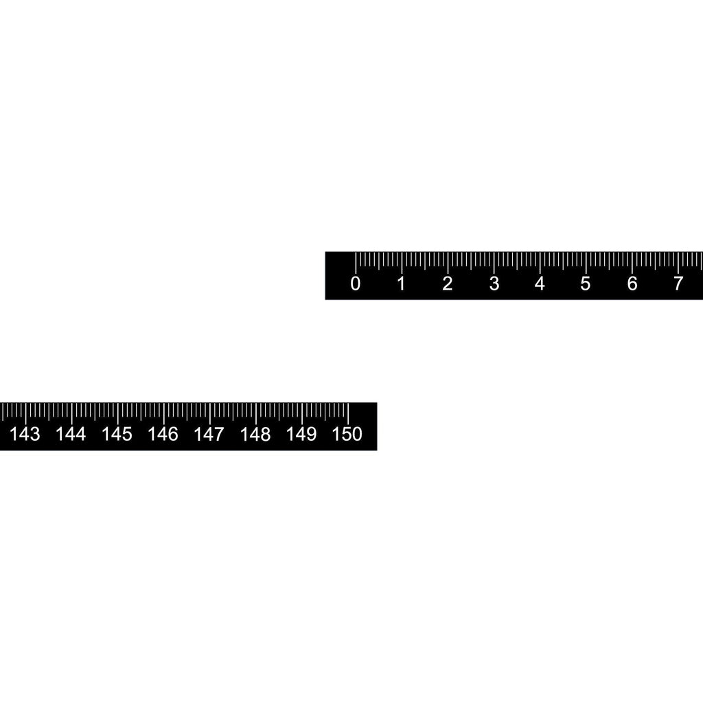  [AUSTRALIA] - uxcell Adhesive Backed Tape Measure 150cm Left to Right Read Measuring Tapes Stick on Workbench Ruler (Black)