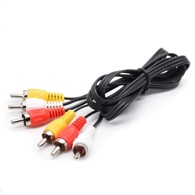 3FT RCA M/Mx3 Audio/Video Cable, 3 ft. RCA Style Plugs 3-Male to 3-Male, Low Loss, for TV, VCR, DVD, Satellite, and Home Theater Receivers - LeoForward Australia