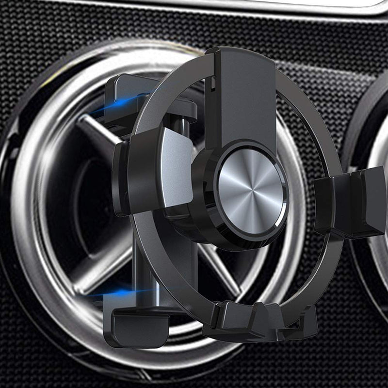  [AUSTRALIA] - dlfcizlsl Car Phone Mount for Circular Air Conditioning Outlet Applicable MercedeBenz Mobile Phone HolderFord Mustang Mini Cooper Fiat 500