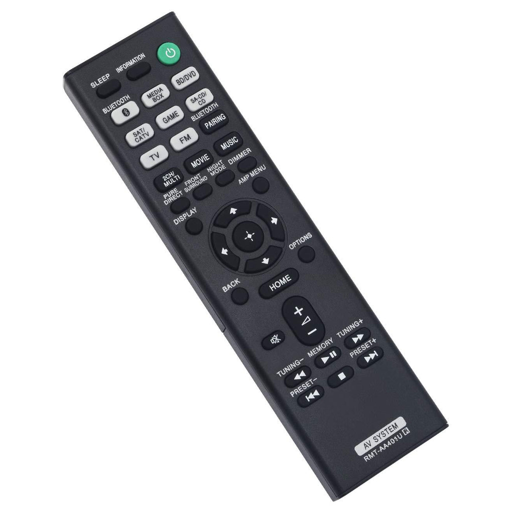 RMT-AA401U RMTAA401U Replace Remote Control fit for Sony Multi Channel AV Receiver STR-DH590 STR-DH190 STR-DH790 STR-DH401U STRDH590 STRDH190 STRDH790 STRDH401U Home Theater System - LeoForward Australia