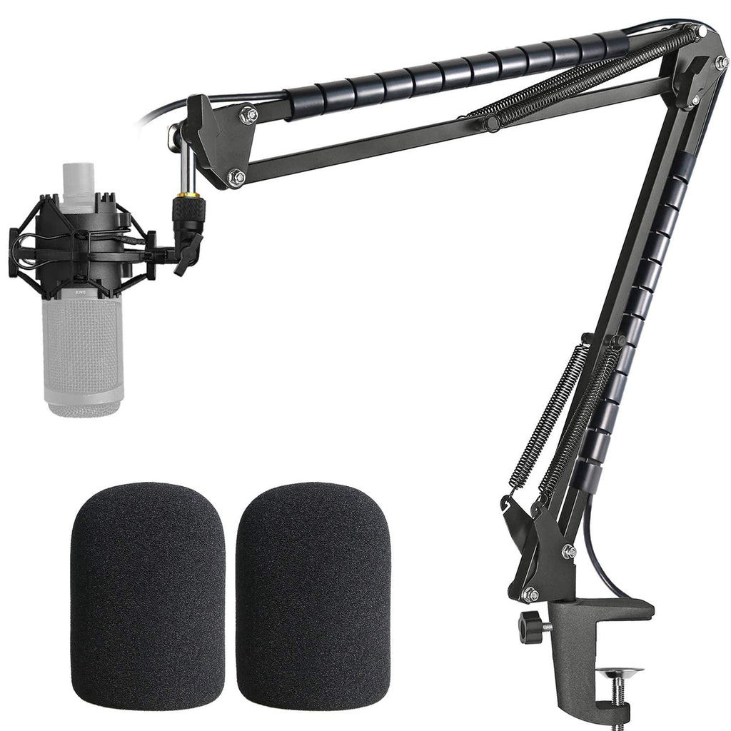  [AUSTRALIA] - AT2020 Microphone Stand with Pop Filter and Shockmount Compatible with Audio-Technica AT2020 AT2020USB+ AT2035 by YOUSHARES