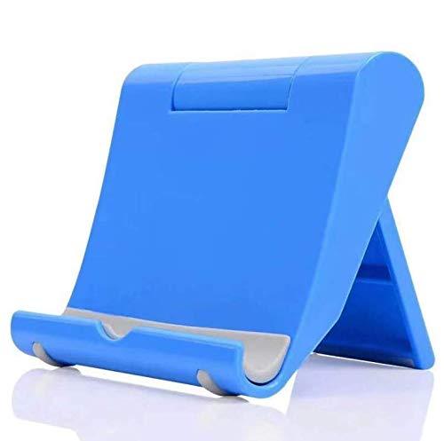 2 Pack Adjustable Tablet Stand Compatible with Fire HD 8 HD 10, Fire 7 Tablets, Compatible with Samsung Galaxy Tab A7 A8 S6 S7 S5e, Compatible with Kindle Paperwhite E-Readers Desktop Holder Blue - LeoForward Australia