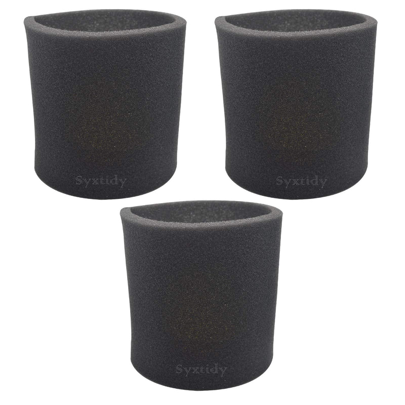  [AUSTRALIA] - 3 Pack 90585 Foam Sleeve VF2001 Foam Replacements Filters For Wet Dry Vacuum Cleaner, Fits Most Shop-Vac, Vacmaster & Genie Shop Vacuum Cleaner, Replace Parts # 9058500