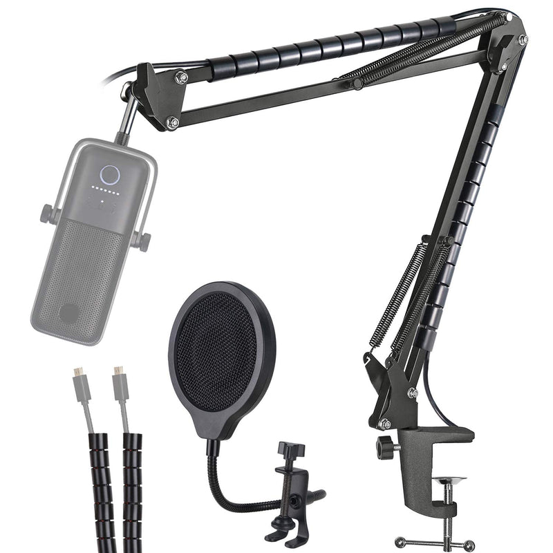  [AUSTRALIA] - Elgato Wave 3 Mic Stand with Pop Filter - Professional Windscreen Microphone Boom Arm Stand with Cable Sleeve Combo to Improve Sound Quality by YOUSHARES