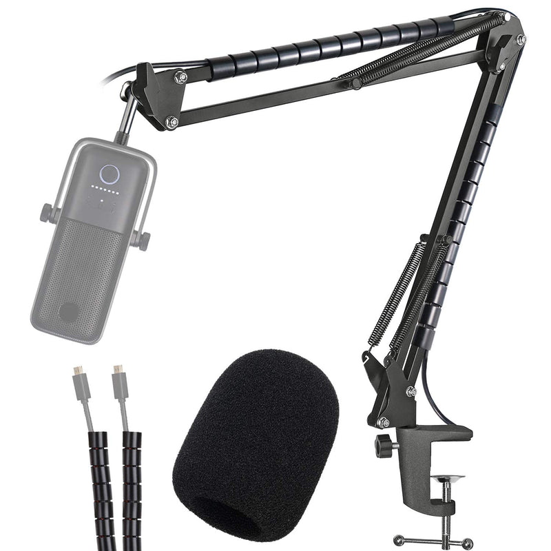  [AUSTRALIA] - Elgato Wave:3 Microphone Boom Arm Stand with Foam - Professional Mic Stand with Cable Sleeve Pop Filter Windscreen Mic Cover Foam by YOUSHARES