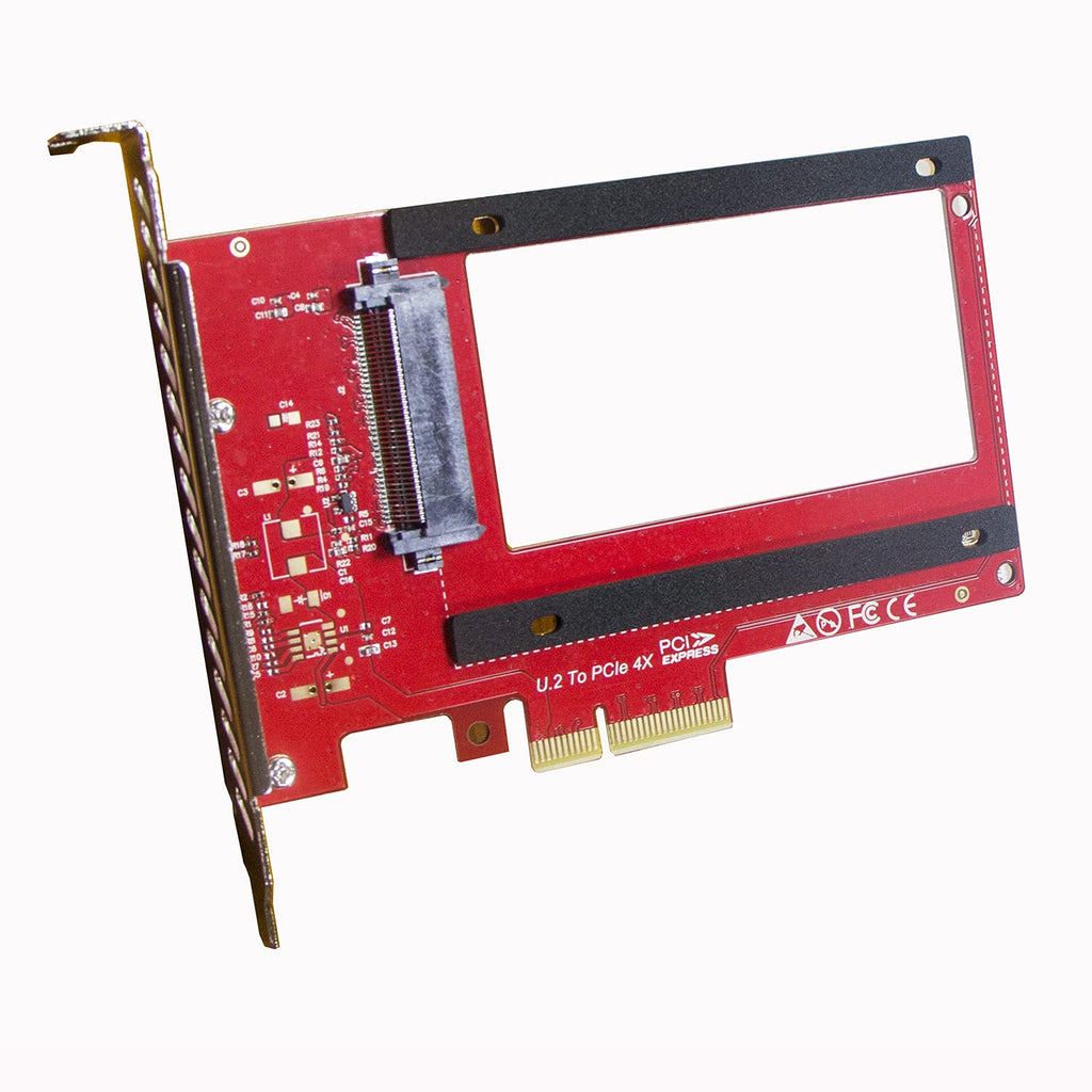  [AUSTRALIA] - DMLIANKE U.2 to PCIe Adapter for 2.5" U.2 SSD PCIe Adapter U.2 PCIe Adapter U.2 PCIE Riser SFF-8639 Interface Red Colour Special for CHIA Coin Mining(Only Support U.2 NVME SSD)
