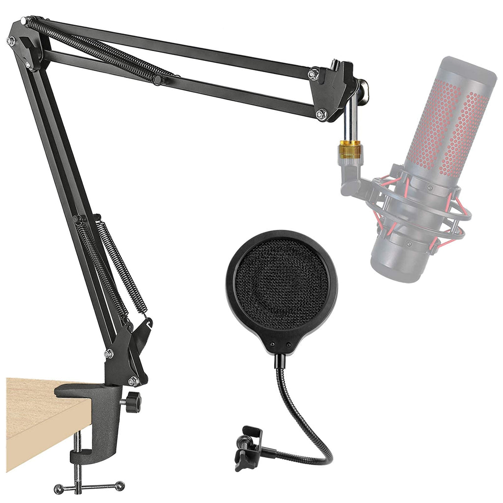  [AUSTRALIA] - SUNMON Quadcast Mic Stand with Pop Filter For HyperX Quadcast Microphone