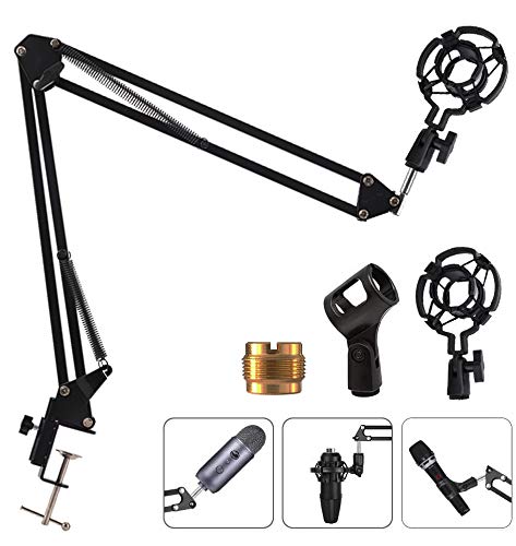  [AUSTRALIA] - 2021 New Mic Arm Stand Microphone Suspension Boom Scissor Holder For Studio Broadcast