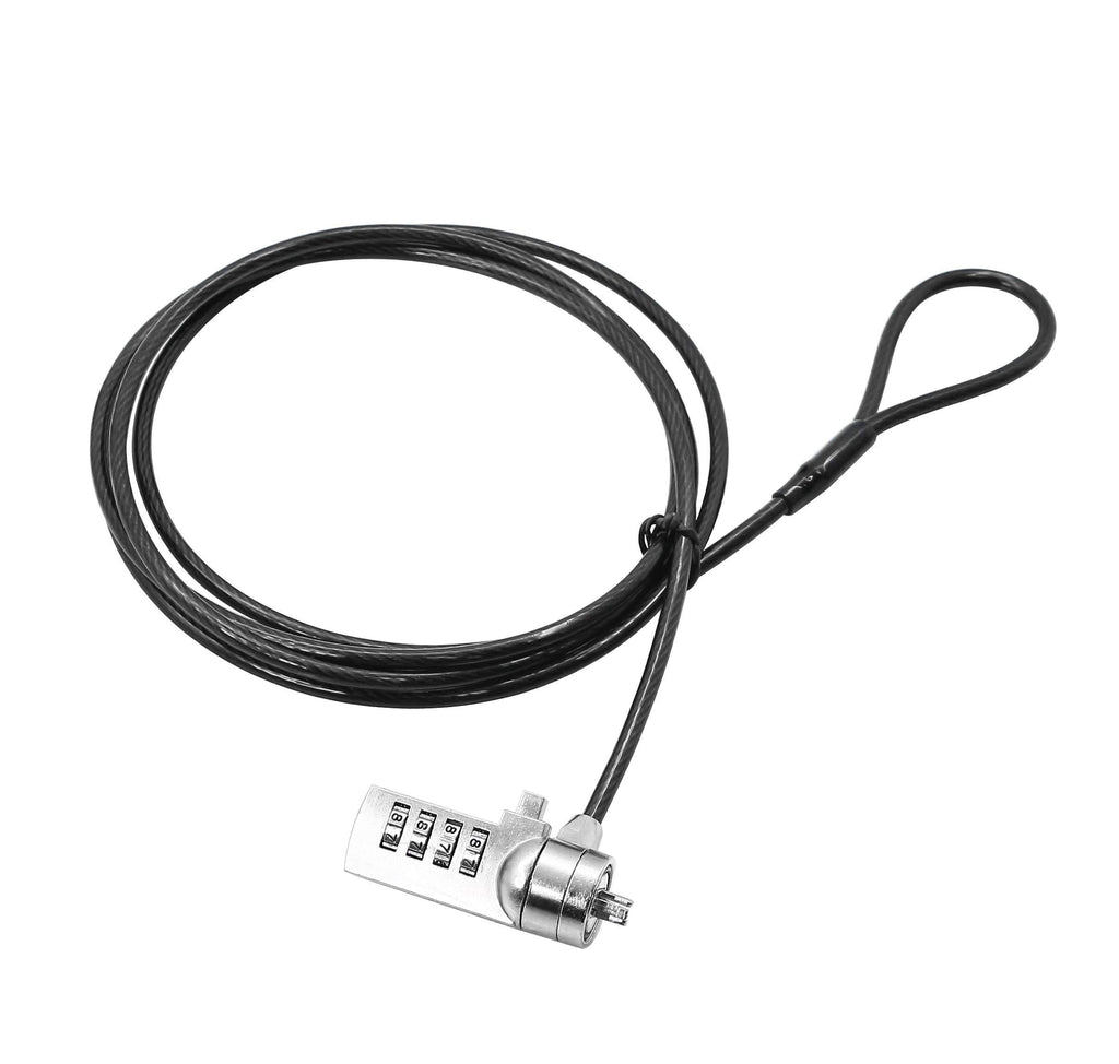  [AUSTRALIA] - YACSEJAO Laptop Lock 1.8M Laptop Cable Lock Hardware Security Cable Lock Anti Theft，Notebook/Laptop Combination Lock Security Cable,for Laptops, Other Devices with Lock Slot