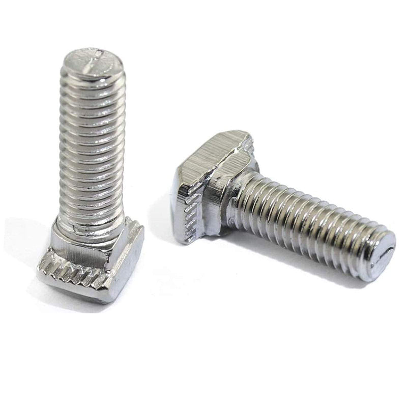  [AUSTRALIA] - 20 Pcs M8 x 25mm Thread T Slot Drop-in Bolt T-Bolt Hammer Head Bolt T Screw Stud for 4040 Series Standard 8mm T-Slot Aluminum Extrusion Profile (4040 Series) M8x25mm