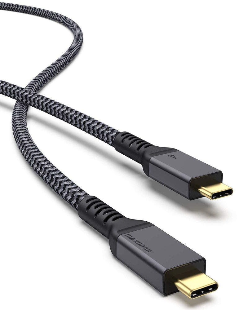 USB4 Compatible with Thunderbolt 4 Cable 4Ft, Maxonar 40Gbps Cable with 100W Charging and 8K@30Hz 5K@60Hz or Dual 4K Video Compatible with Thunderbolt 4, USB4, Thunderbolt 3, USB-C (Certified) 1.2 Meters - LeoForward Australia