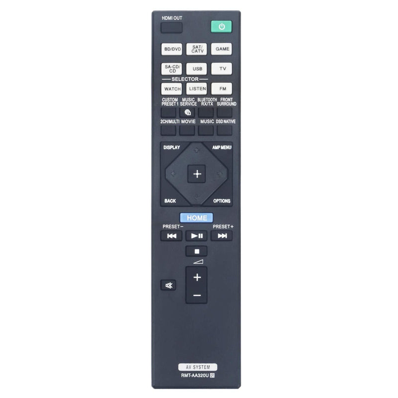 New RMT-AA320U Replaced Remote Control fit for Sony Home Theatre AV Receiver Models STR-ZA810ES STR-DN1080 STRZA810ES STRDN1080 - LeoForward Australia