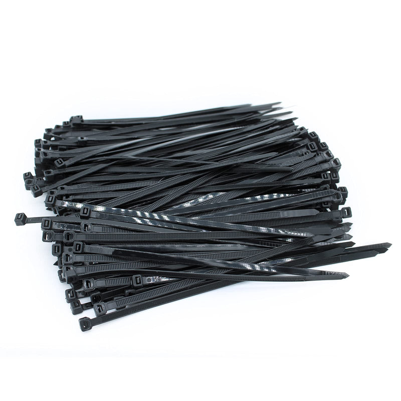  [AUSTRALIA] - Self Locking Wire Cable Zip,1000 Pcs Tie Fasten Wrap 6 Inch Nylon Zip Tie By Magicorange (3X150mm, Black) 3X150mm