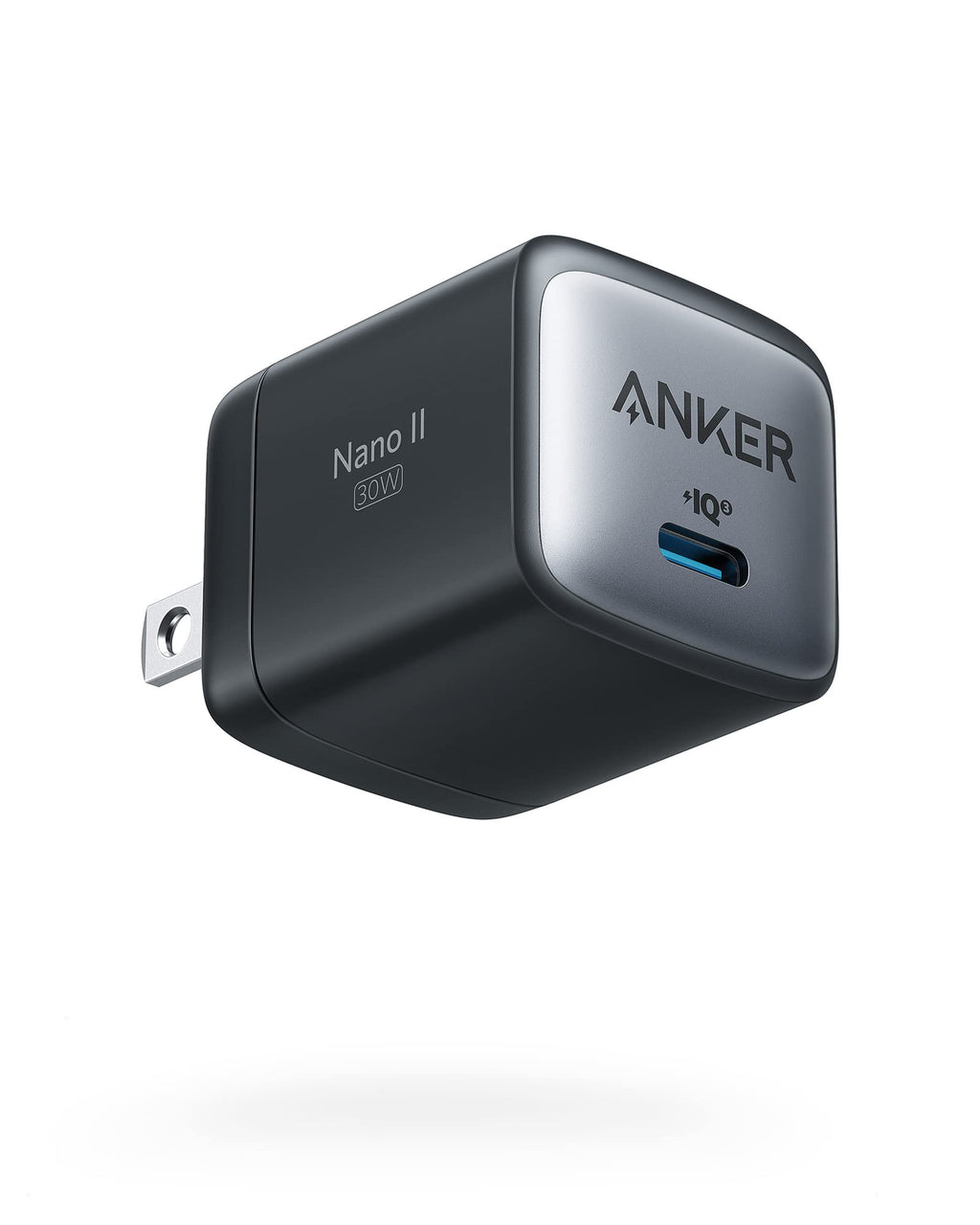  [AUSTRALIA] - USB C Charger, Anker Nano II 30W Fast Charger Adapter, GaN II Compact Charger (Not Foldable) for MacBook Air/iPhone 13/13 Mini/ 13 Pro/ 13 Pro Max/ 12, Galaxy S21, Note 20, iPad Pro, Pixel, and More