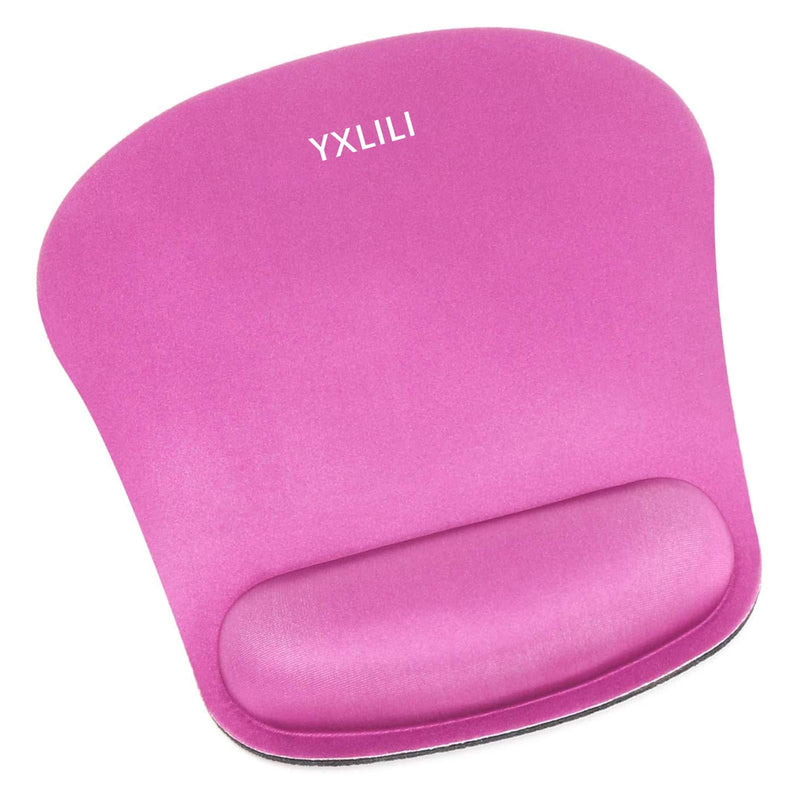  [AUSTRALIA] - YXLILI Ergonomic Mouse Pad with Wrist Support, Gaming Mouse Mat with Gel Wrist Rest, Easy Typing & Pain Relief, Non-Slip Rubber Base, Waterproof Mousepads for Home Office Working Studying-Rose Red Rose Red