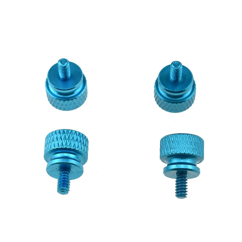 Hahiyo Anodized Aluminum Thumbscrews 6#-32 Thread Size Large Knurled Head Cage Mounts Hand Tighten Easy to Grip and Turn Not Damage Inside Sturdy for Computer Case PCI Slot Motherboard Blue 10pcs 6#-32-Blue-10Pieces - LeoForward Australia