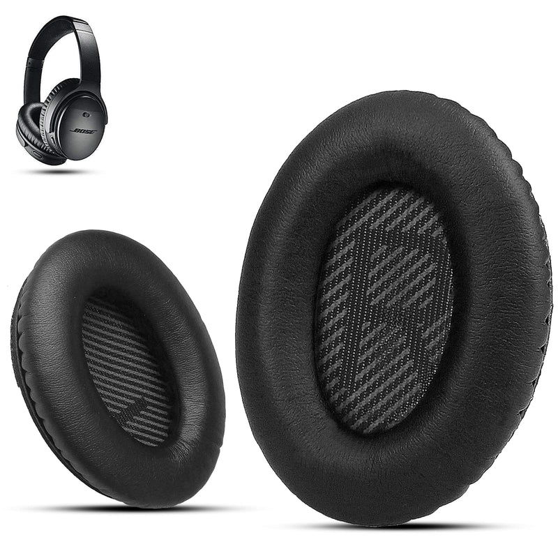  [AUSTRALIA] - Premium Ear Pad Replacement for Bose Headphones Earpads, Compatible with Bose QuietComfort 35 ii /QC35 /QC25 /QC2 /QC15 /Ae2 /Ae2i /Ae2w /SoundTrue & SoundLink, by Krone Kalpasmos – Classic Black
