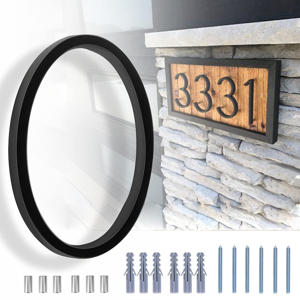  [AUSTRALIA] - 5 Inch Floating House Number Modern House Numbers, Zinc Alloy Number with 2 Nail Kit and Detailed Operation Process Instructions for house address numbers (Number 0) Black