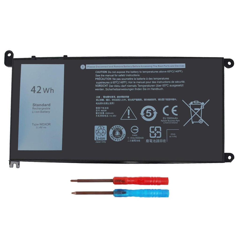  [AUSTRALIA] - 42WH WDX0R Battery for Dell Inspiron 15 5000 7000 Series 15 7579 7573 7560 7569 7570 5565 5567 5568 5570 5578 5579 7586 13 7368 7378 5368 5378 5379 17 5765 5767 5775 Latitude 3189 3580 P66F P58F P32E