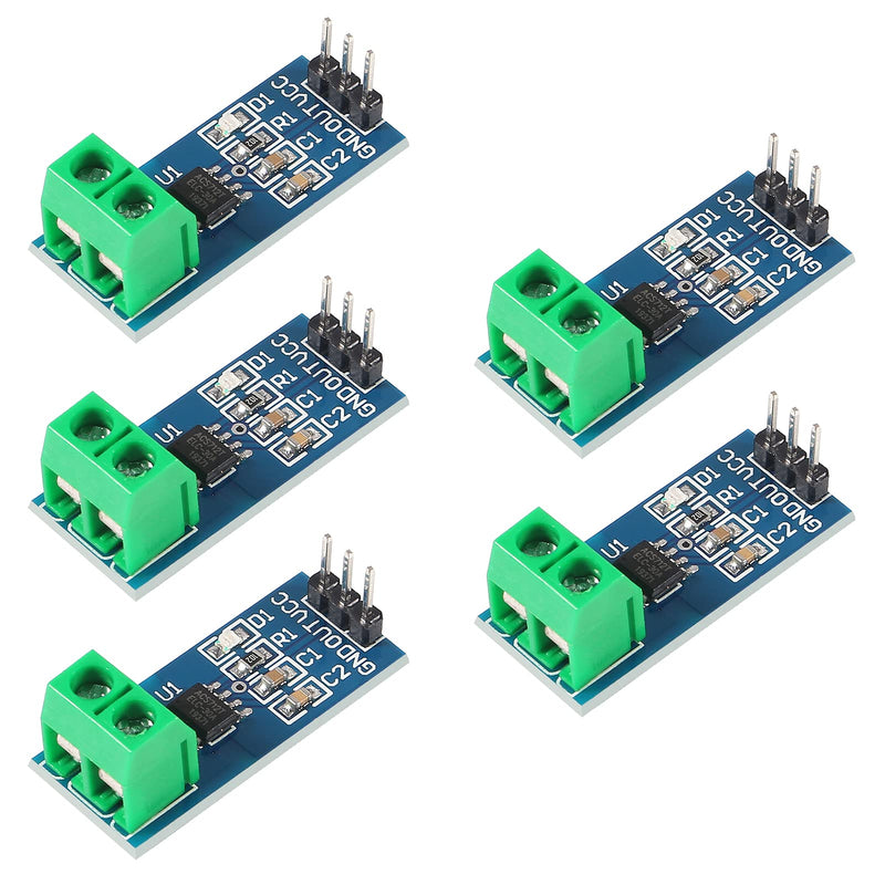  [AUSTRALIA] - UMLIFE 5pcs ACS712 30A Range Current Sensor Module Detector ACS712ELC 5A 20A 30A Amps Amperage (30A)
