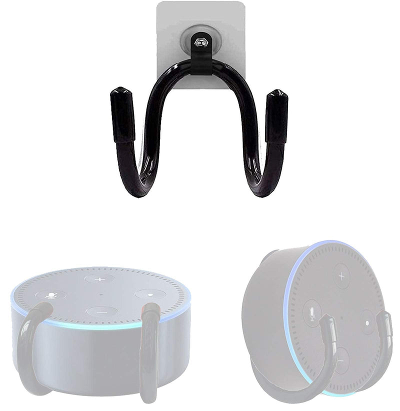  [AUSTRALIA] - Pmsanzay 1Pack Wall Mount Bracket Hanger Holder Stand Clip - Adjustable Size - Great for Echo Dot (1st Gen) Echo Dot (2nd Gen) Echo Dot (3rd Gen) - No Echo Smart Home Speaker Included - No Drilling