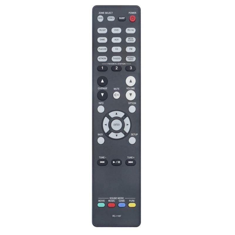 RC-1167 Replacement Remote Control Work with Denon AV Receiver AVR-1913 AVR-2113CI AVR-2313CI - LeoForward Australia