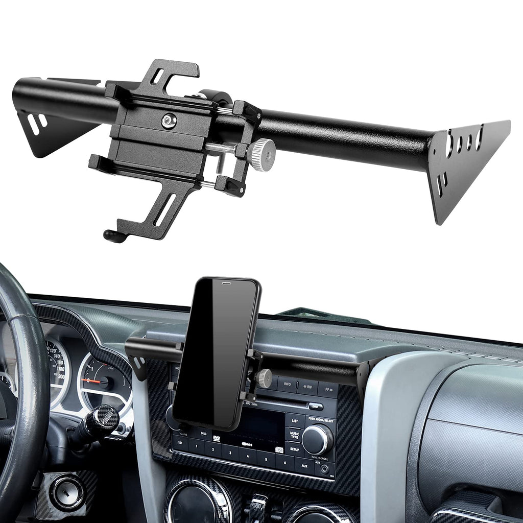  [AUSTRALIA] - JeCar Rugged Heavy Duty Dash Bar Phone Holder, Dashboard Cell Phone Mount for 2007-2010 Jeep Wrangler JK & Unlimited