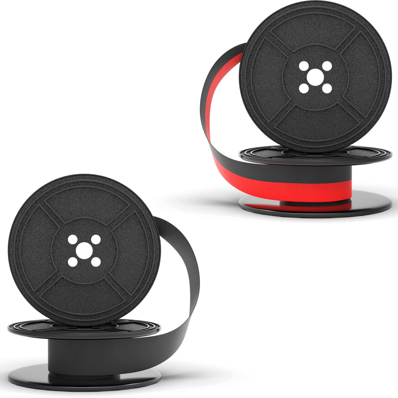  [AUSTRALIA] - Inkvo Twin Spool Typewriter Ribbon - Combo Pack - Red and Black Ink - Fresh Ink Replacement - Compatible with Smith Corona, Royal, Remmington, Underwood, Brother, Olivetti, Olympia, Adler and More