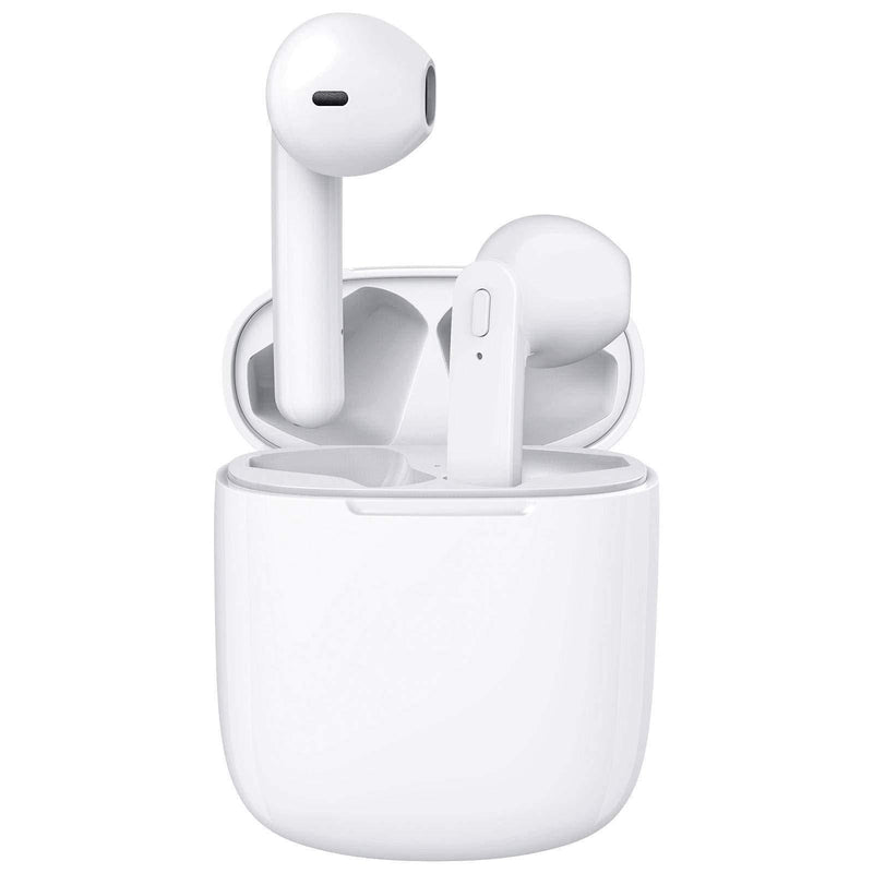  [AUSTRALIA] - Beben IPX7 Waterproof Bluetooth Earbuds, True Wireless Earbuds, 30H Cyclic Playtime Headphones with Type C Charging Case and mic, in-Ear Stereo Earphones Headset for Sport (White) White