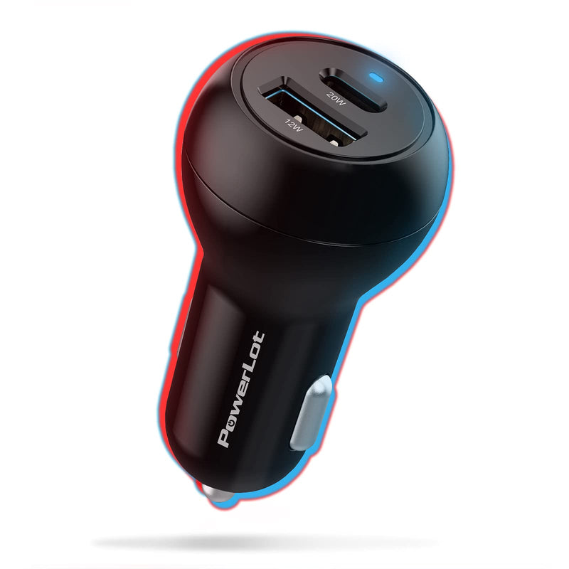  [AUSTRALIA] - USB C Car Charger, Dual-Port 32W Car Charger Adapter 20W USB C & 12W USB A Port Cigarette Lighter Adapter Car Charger for iPhone 13, 13mini, 13 Pro, 13 Pro Max, iPhone 12, 12 Mini, 12 Pro, 12 Pro Max
