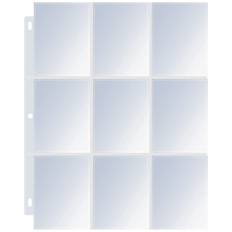  [AUSTRALIA] - 38 Pack 9 Pocket Page Protector Standard Transparent Card Sleeve Page Baseball Pages 3 Ring Binder Apply to Pokemon Trading Cards Business Cards Game Cards Coupon Sport Cards