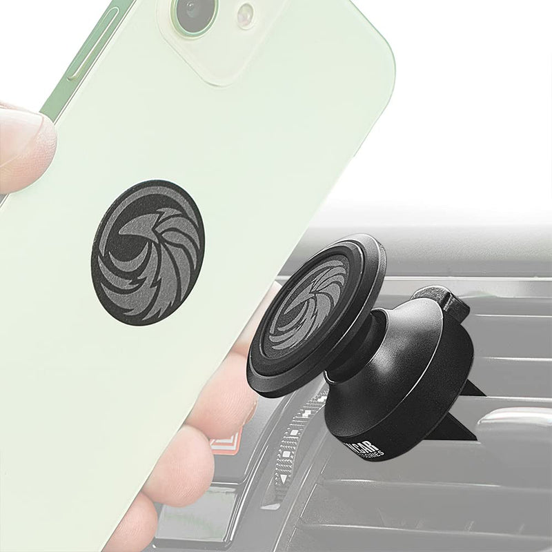  [AUSTRALIA] - New 2023 Magnetic Cell Phone Holder for Car Vent - for Any Smartphone (iPhone, Android, GPS) | Stylish All-Metal One-Hand & One-Sec Phone Mount for Car, 100 to Safeness & Comfort