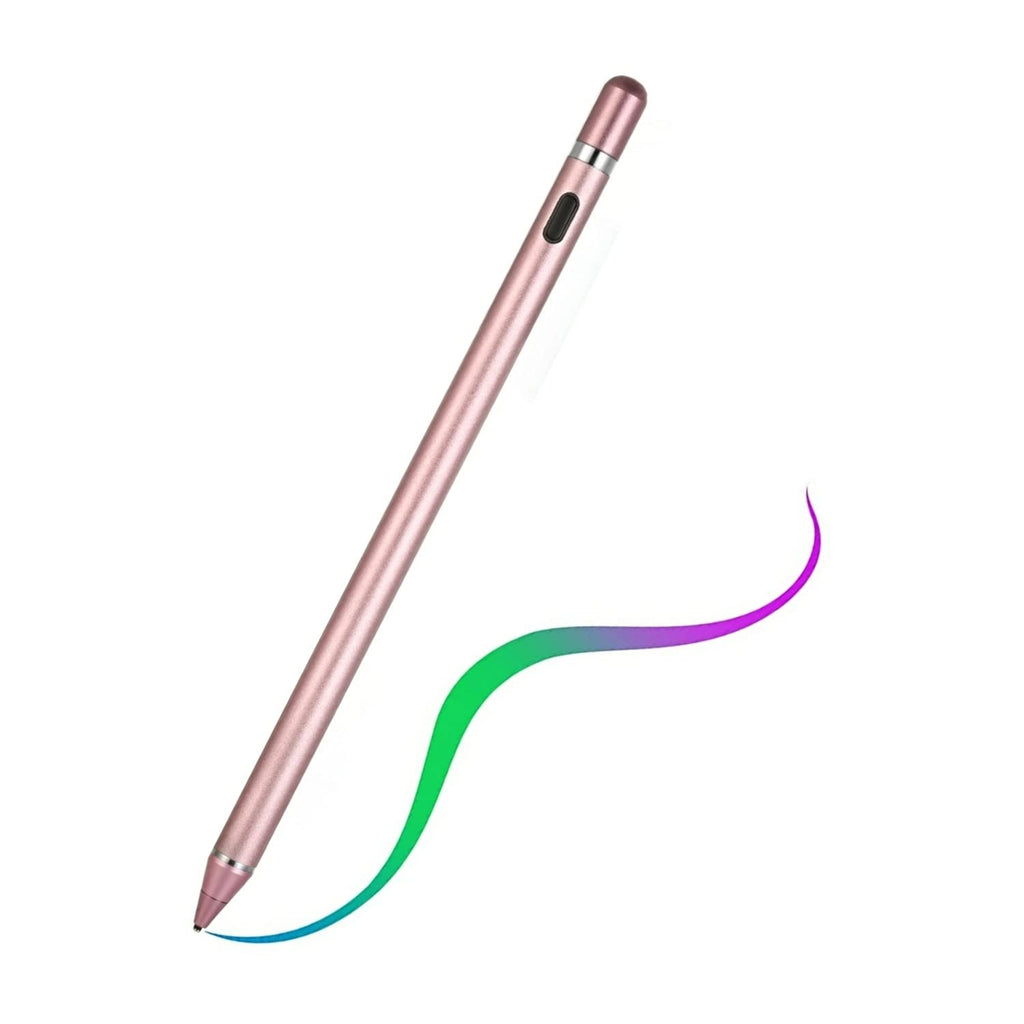  [AUSTRALIA] - Stylus Pens for Touch Screens,Active Stylus Compatible for Apple iPad,Rechargeable 1.5mm Fine Point Smart Pencil Digital Compatible iPad and Most Tablet,for Drawing and Handwriting (Pink) Pink